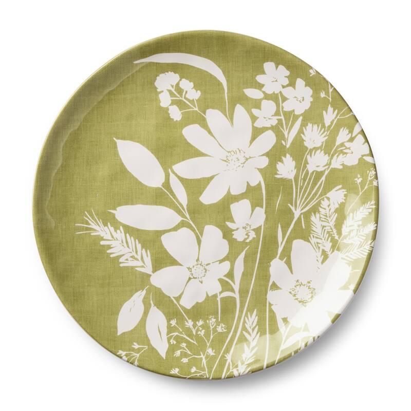 Certified International Wildflowers 10.5" Dinner Plates, Set of 4 Assorted Designs - 10.50"L x 10.50"W x 1.00"H