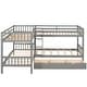 preview thumbnail 4 of 29, Twin over Twin L-Shaped Bunk Bed with Drawers For Bedroom
