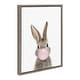 Kate and Laurel Sylvie Bunny Framed Canvas by Amy Peterson Art Studio ...