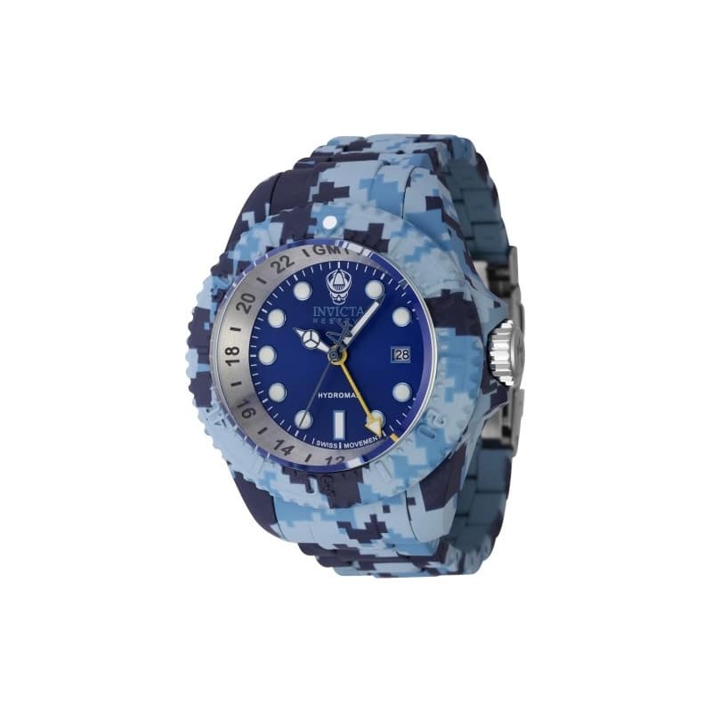 Invicta Men's 45940 Reserve Quartz 3 Hand Blue Dial Watch