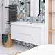 preview thumbnail 54 of 148, Floating Bathroom Vanity with Integrated Resin Top