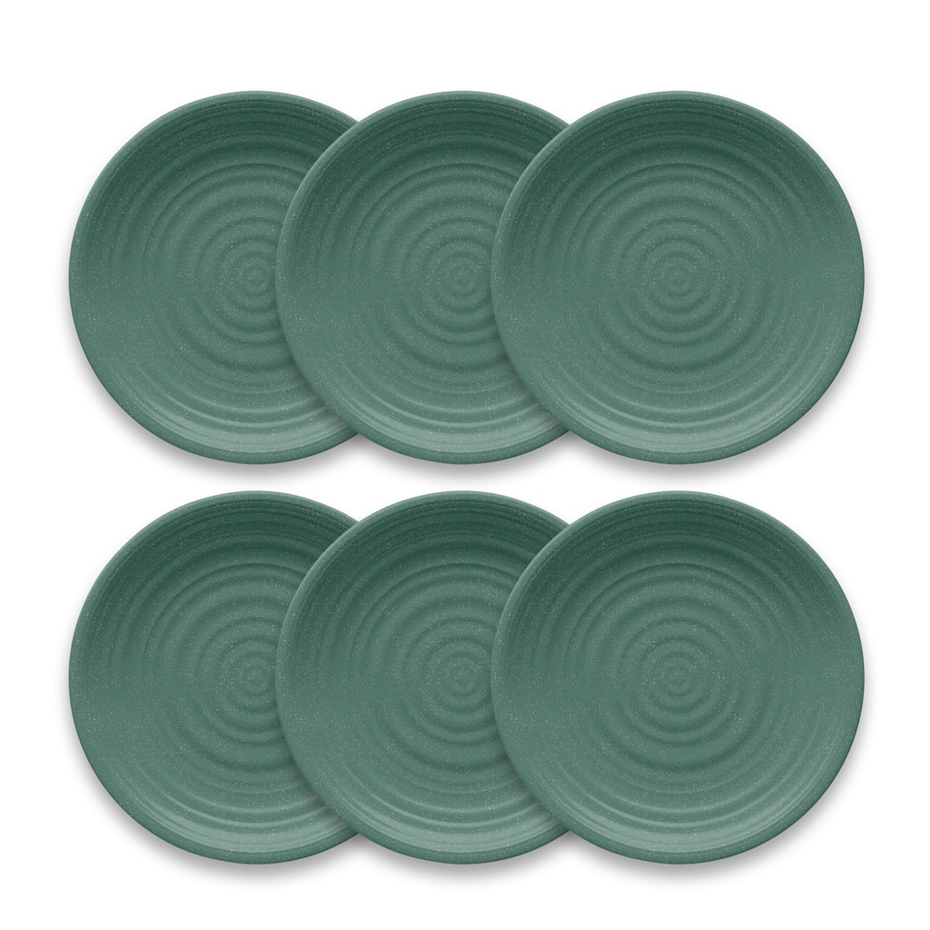 Abode Homewares by TarHong Planta Artisan Dinner Plate, 10.5 x 0.9", Set of 6