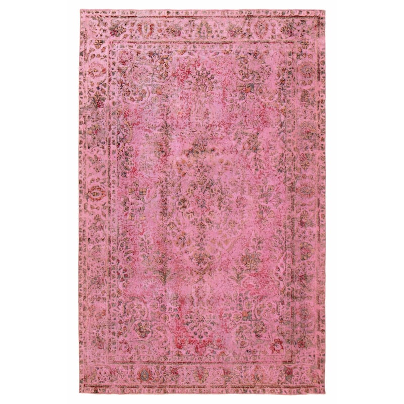 ECARPETGALLERY Hand-knotted Color Transition Pink Wool Rug - 6'4 x 10'0 - Pink - 6'4 x 10'0