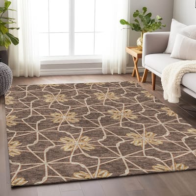 Premium Washable Super Soft Contemporary Tangle Mayfield Rug