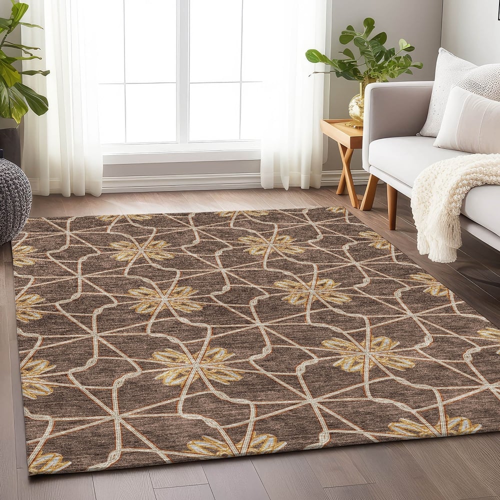 Premium Washable Super Soft Contemporary Tangle Mayfield Rug