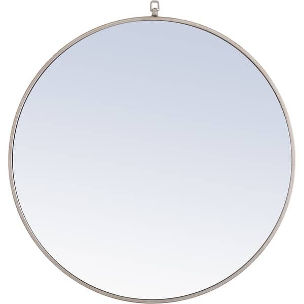 slide 2 of 11, Elegant Lighting Eternity 32" Diameter Circular Metal Framed Wall Silver