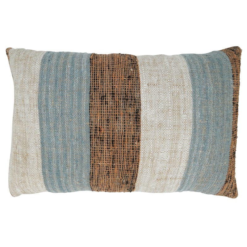Banded Design Throw Pillow