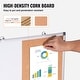 preview thumbnail 37 of 67, White/Enclosed/Large Cork Board Monthly Calendar Whiteboard & Cork Board Combo