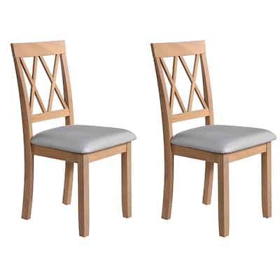 Dining Room Chairs Set of 2, Accent Diner Chairs Upholstered Fabric Side Stylish Kitchen Chairs