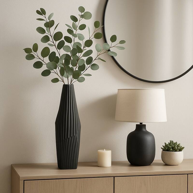 Aluminum Metal Balaz Asymmetrical Sculpted Vase