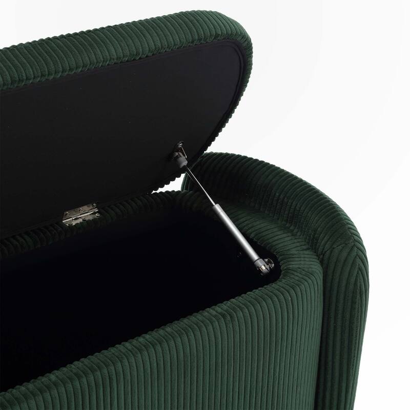 Bedroom Storage Ottoman End Bench with Safety Hinge