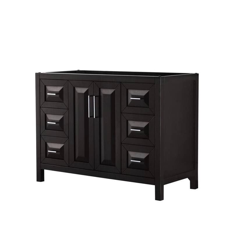Wyndham Collection Daria 47" Single Free Standing Vanity Cabinet Only