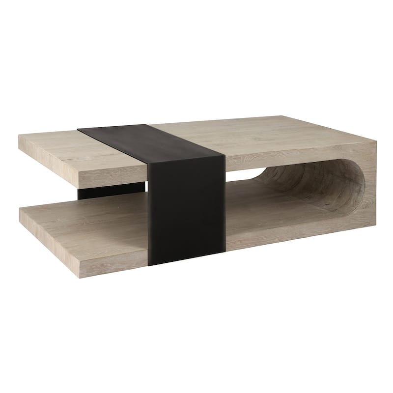 Classic Home Danica Coffee Table in White - White - Wood