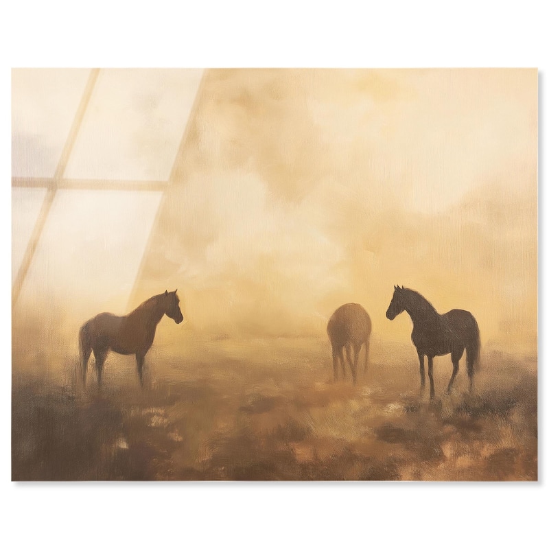Equine Trio Acrylic by Art Remedy, Ready to Hang - 45" x 36"
