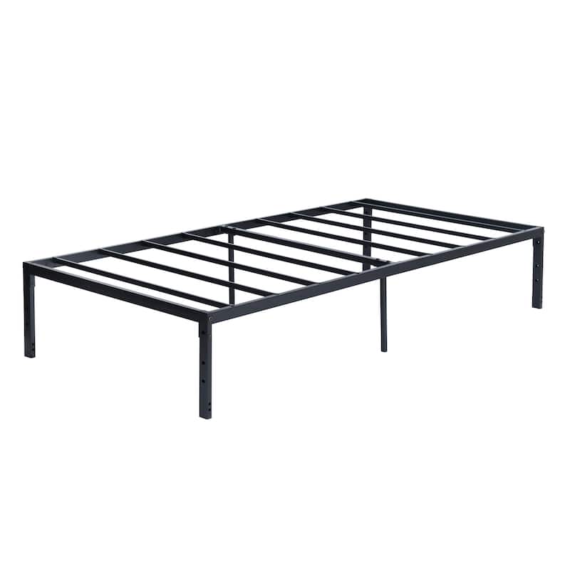 Homy Casa Metal Platform Bed Frame with RGB LED Light Strip
