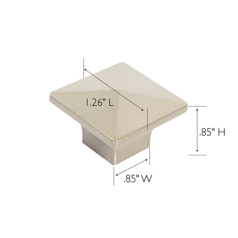 Design House 182428 Crown Knob 10-Pack Brushed Nickel