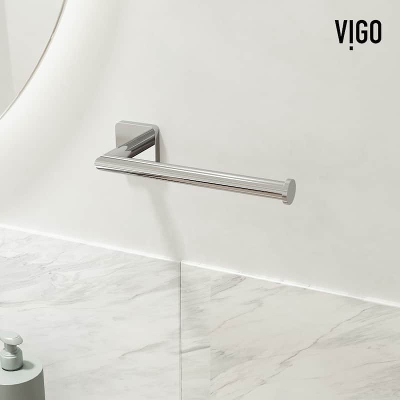 VIGO Satro 3-Piece Bathroom Hardware Accessory Set with 24 in. Towel Bar, Toilet Paper Holder, Hand Towel Holder