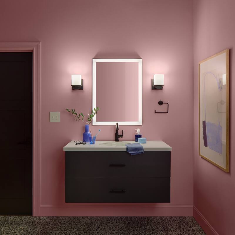 Kichler Lighting Tully 1-Light Black Indoor Wall Sconce - 6.5