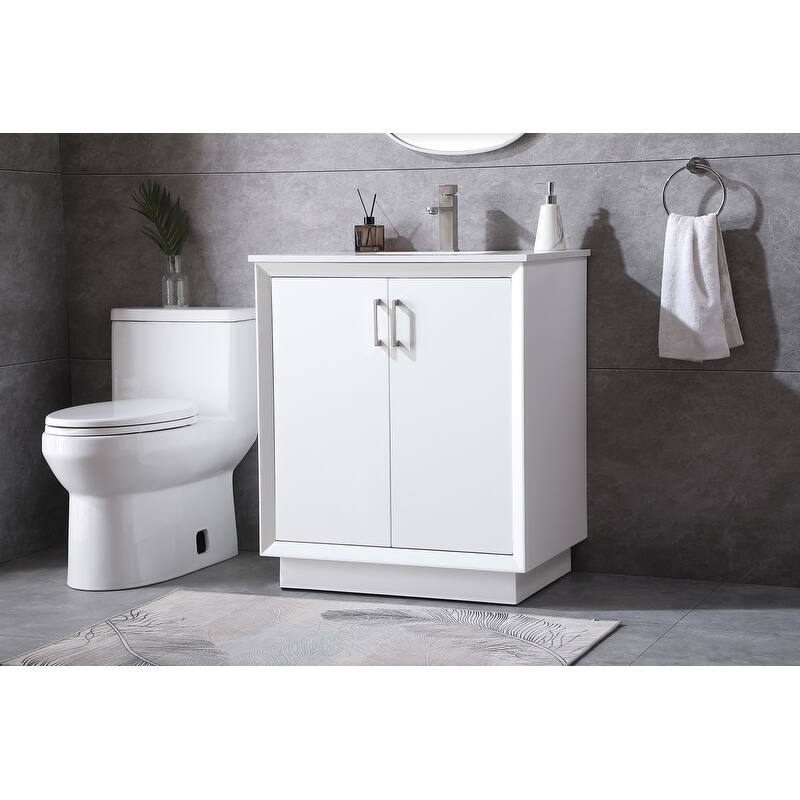 Elegant Lighting VF19630 Hayes 30" Free Standing Single Basin Vanity