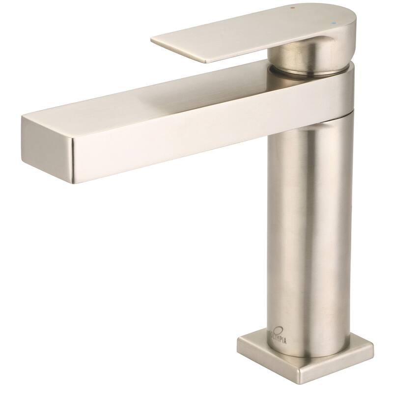 Olympia Faucets L-6001 i4 1.2 GPM Single Hole Bathroom Faucet - PVD Brushed Nickel