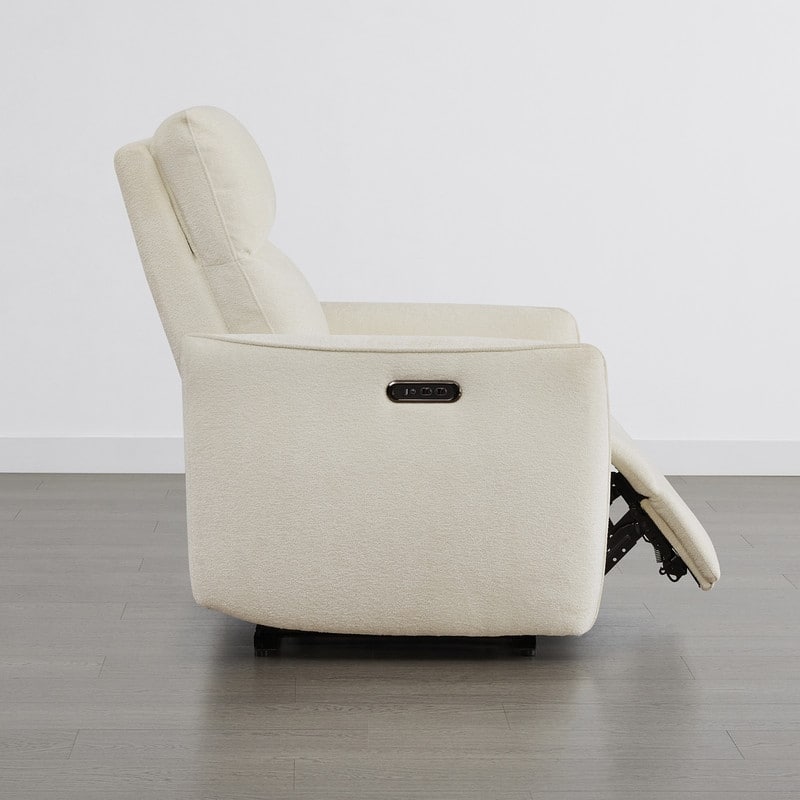 Spruce & Spring Dual Motors Power Lay Flat Recliner with Headrest