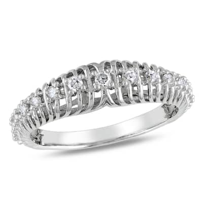 Miadora 1/4ct TDW Diamond Ring in Sterling Silver