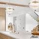 preview thumbnail 3 of 6, Hunter Bay Hollow Alturas Gold with Clear Glass 1 Light Pendant - Transitional, Modern - Kitchen, Dining Room, Entryway