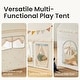 preview thumbnail 9 of 7, Tiny Land® Sweet Citrus Kid's Play Tent - Creamy white/blue