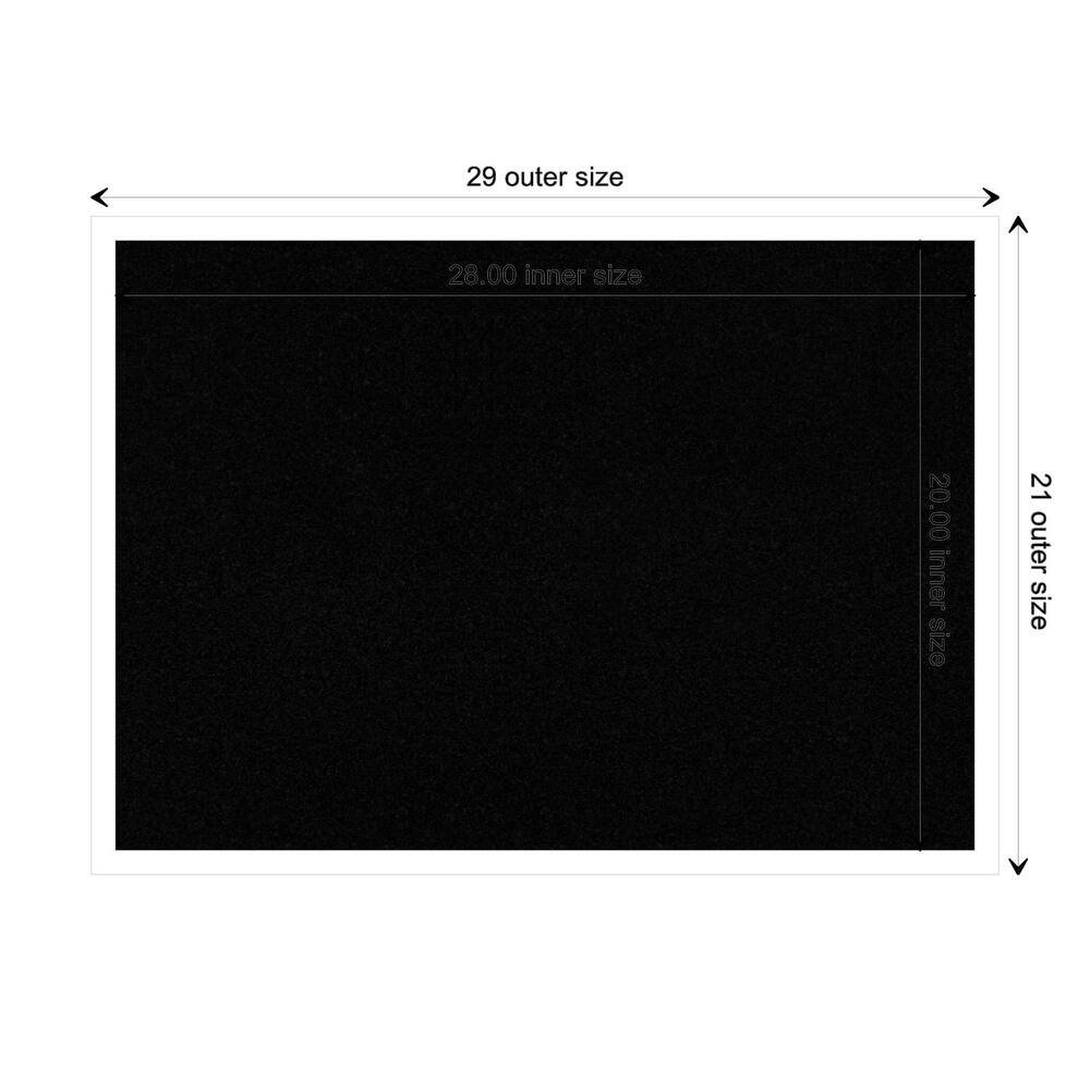 Svelte Wood Framed Black Corkboard Bulletin Board