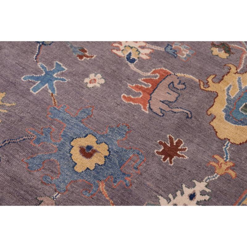 Bohemian Kazak Albert Gray/Natural Wool Rug - 8'1'' x 9'5''