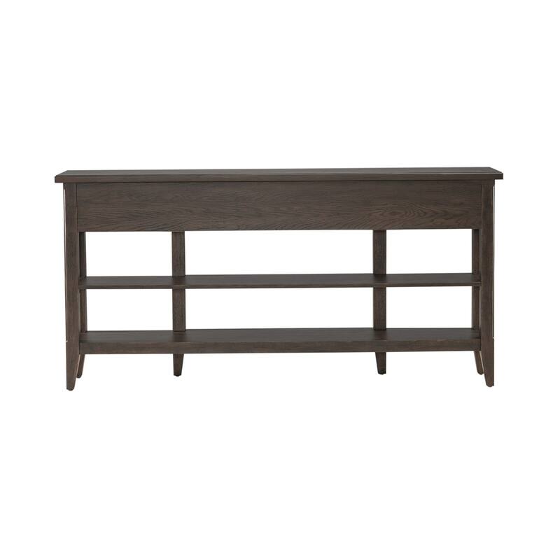 Paradise Valley Saddle Brown Hall Console Table
