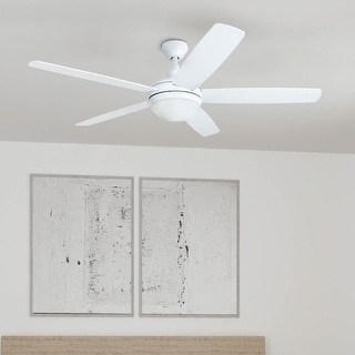 Copper Grove Mills 52-inch Modern White LED Ceiling Fan with Remote