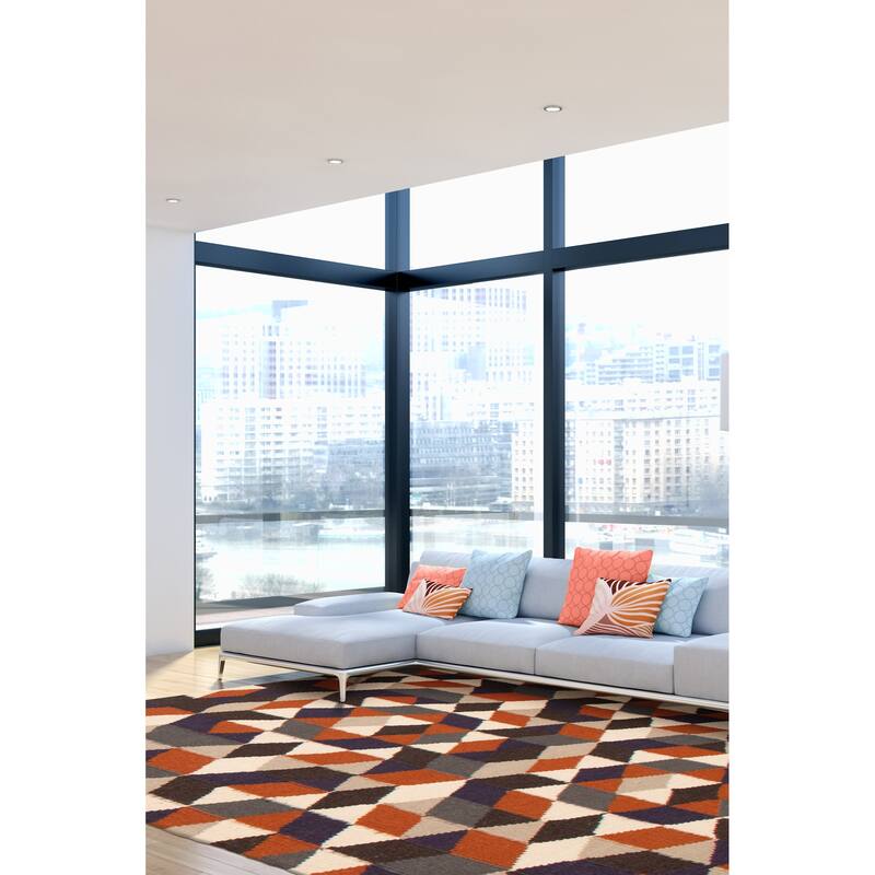 Ankara Cream Kilim 5'2" x 7'9" - 5'2 x 7'9