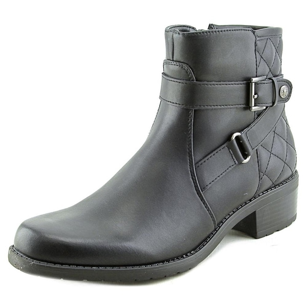 Shop Anne Klein Lynzee Round Toe Synthetic Ankle Boot Shop Anne Klein Lynzee Round Toe Synthetic Ankle Boot