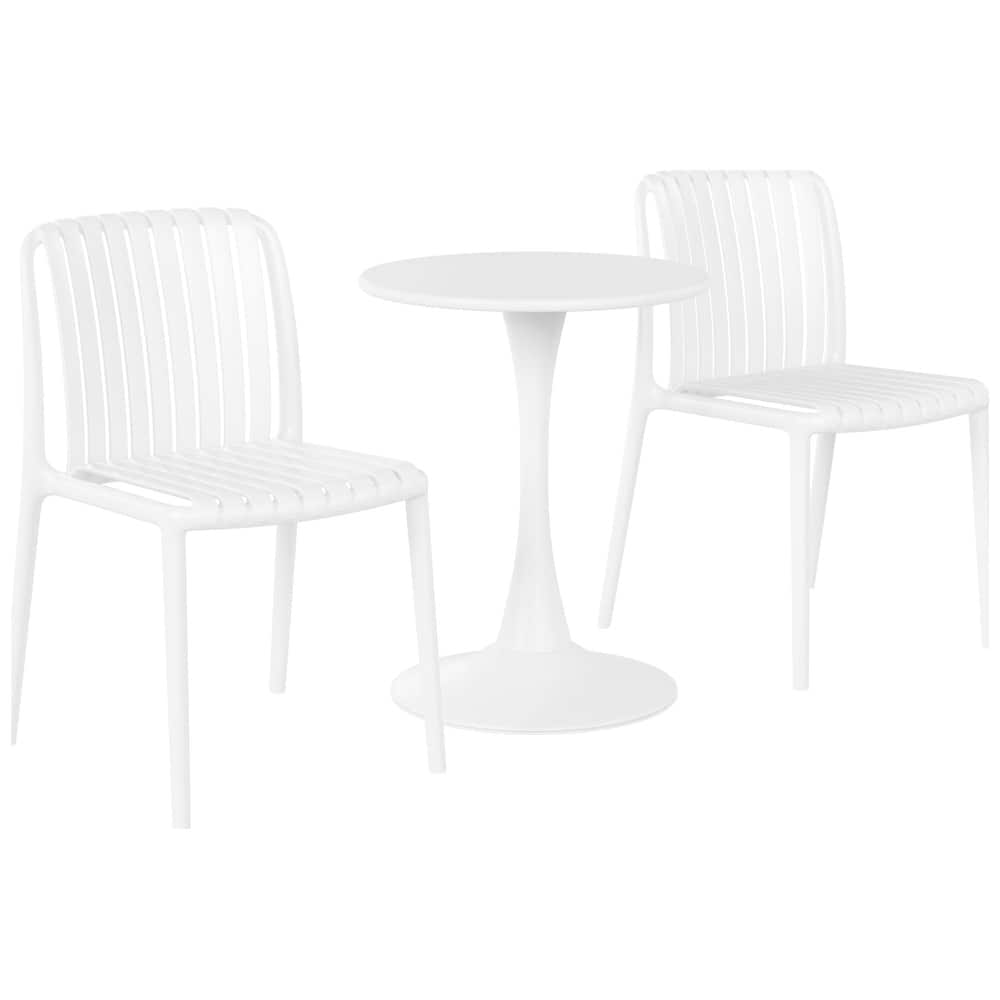 Frond and Form 2-Person Outdoor Round Dining Set