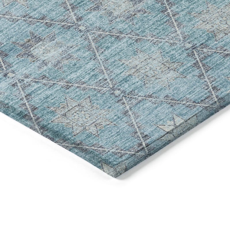 HomeRoots Floral Transitional Rectangle Outdoor Rug