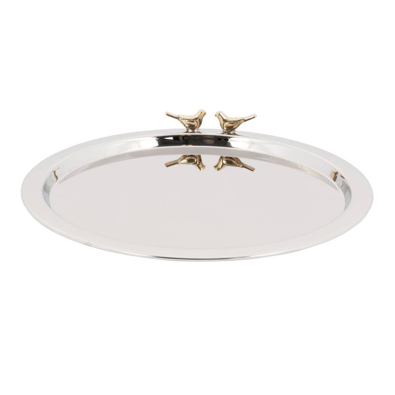 Jiallo Love Birds Round Tray 14 inch diameter