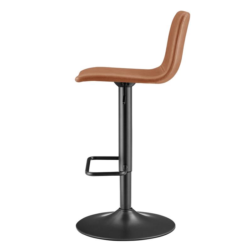 NPD Furniture Bruce Faux Leather Gaslift Bar Stool (Set of 2)