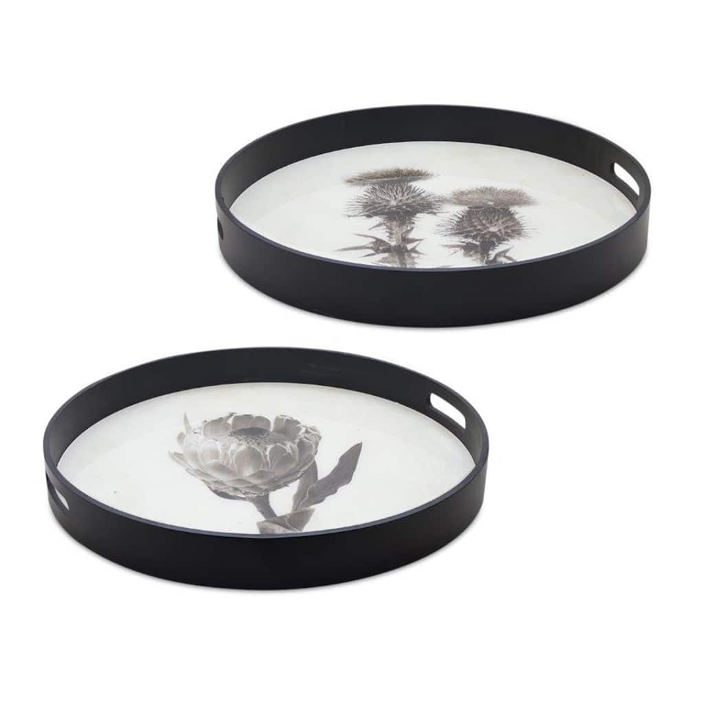 Glass Tray (Set of 2)