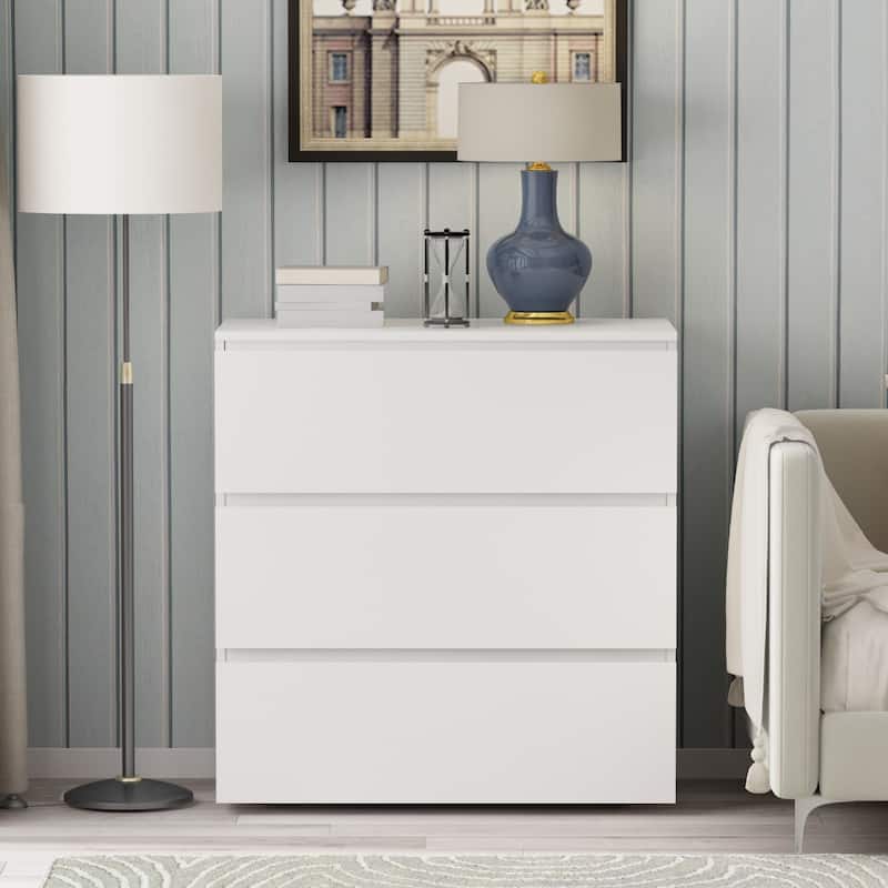 Premium Space Saving 3-Drawer Wooden Chest by Kerrogee
