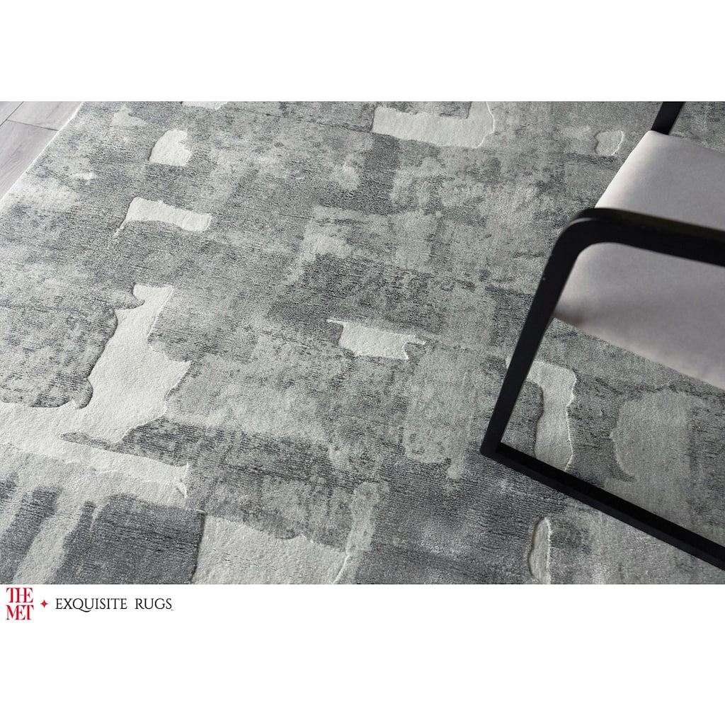 The Met X Exquisite Rugs Papyrus Gray Area Rug