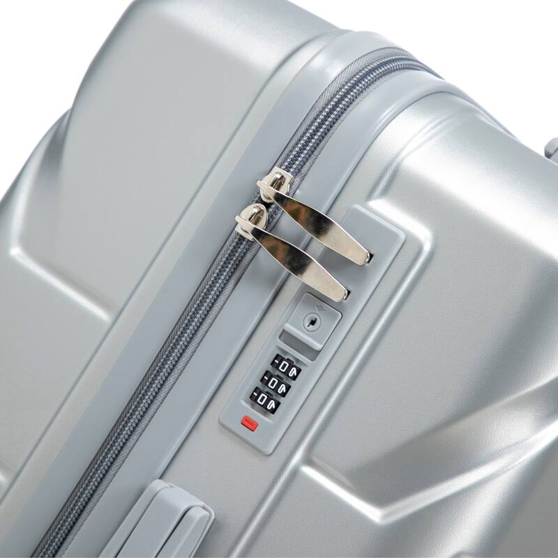 20"/24"/28" 3 pcs/set in ABS Spinner Wheel Luggage, Matching Color , With Combination Lock (Silver)