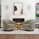preview thumbnail 14 of 122, UIXE 360° Swivel Barrel Accent Chair Armchair For Living Room