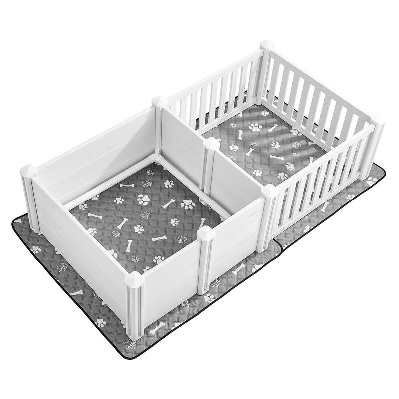 Adjustable Height Dog Whelping Box for Medium Dogs, Easy Clean