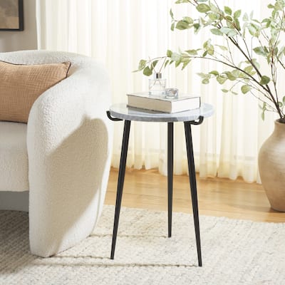 SAFAVIEH Home Hesse Marble Side Table - 16"W x 16"D x 24"H