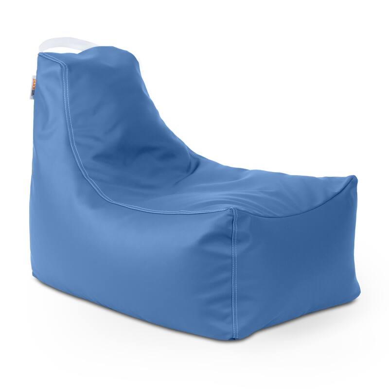 Jaxx Juniper Jr Kids Bean Bag Chair, Premium Vinyl, Royal Blue - Royal Blue