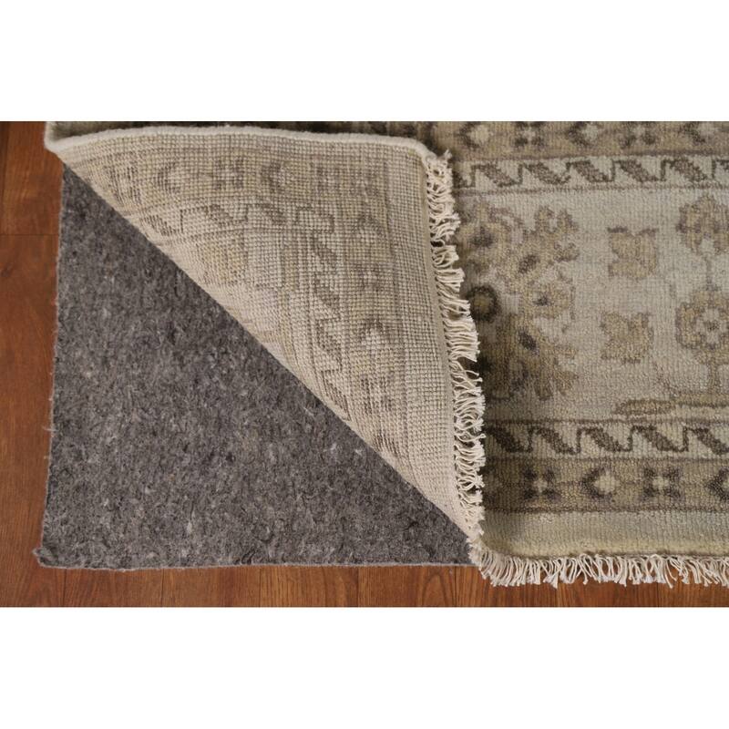 Oushak Oriental Area Rug Hand-Knotted Geometric Wool Carpet - 7'10"x 10'1"