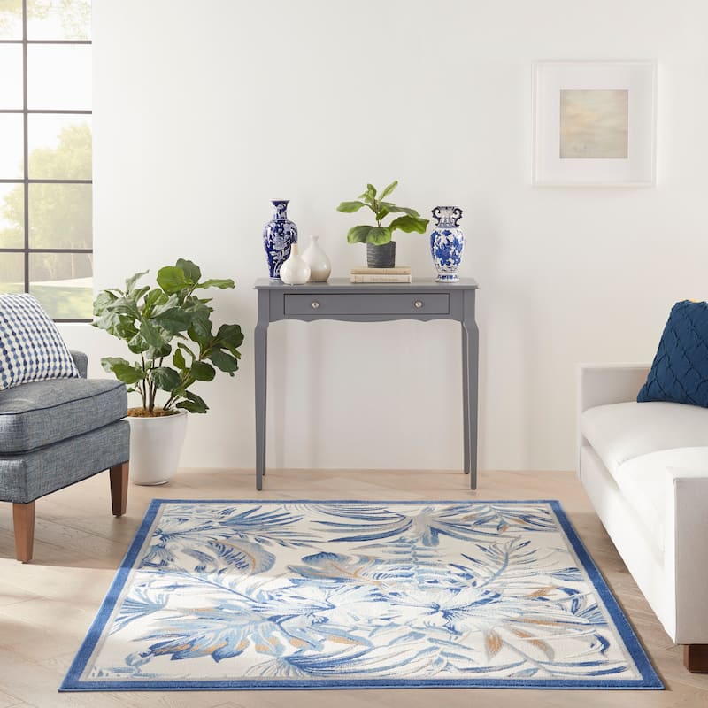 Nourison Seaside Tropical Modern Textured Indoor Rug