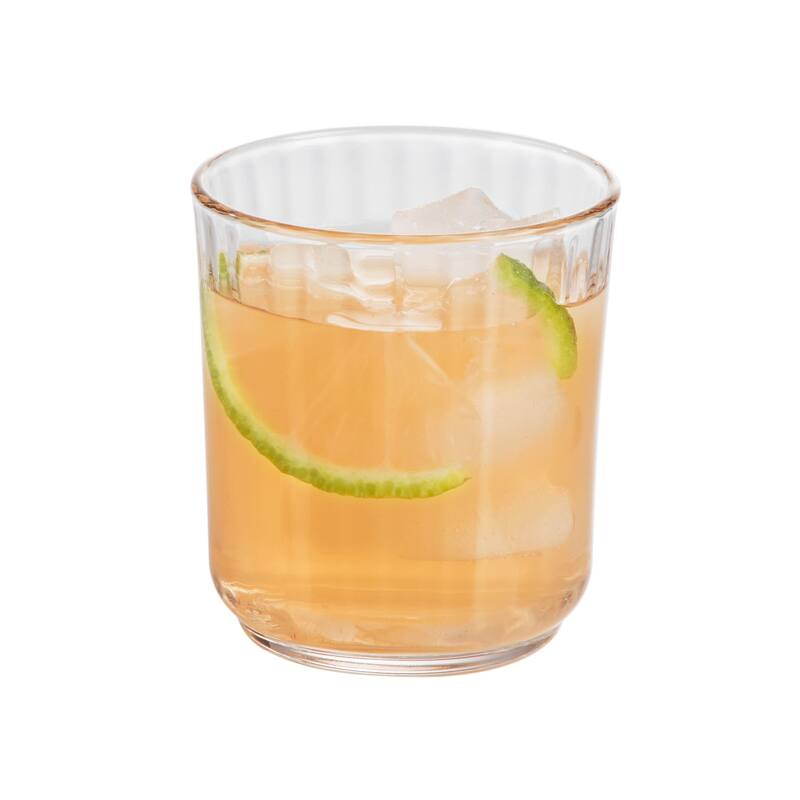 Libbey Paneled Double Old Fashioned Rocks Glasses, 11.2-ounce, Set of 6 - Set of 6