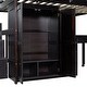 preview thumbnail 50 of 55, Space-Saving Loft Bed with Storage Stairs & Two Drawers, Wooden Full Bed Frmae wiht Shelves Wardrobe, Movable table & Side Desk
